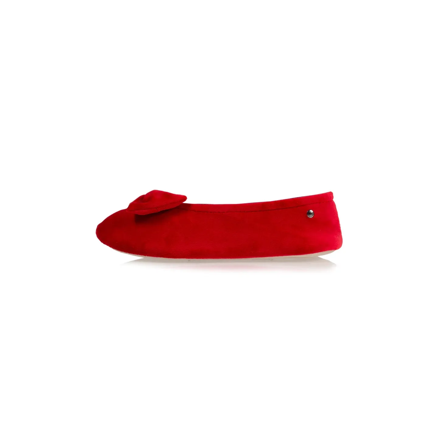 Women's ballerina slippers Red bow - Isotoner