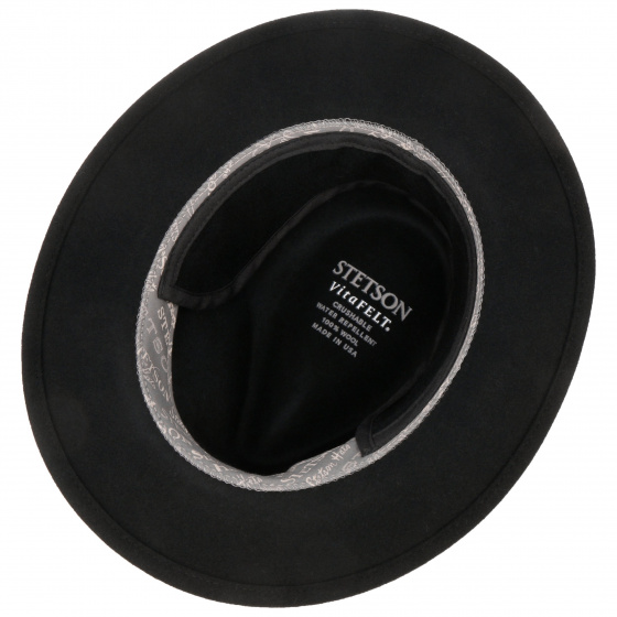 Chapeau Baltimore Traveller Vitafelt  Noir - Stetson Chapeau Baltimore Traveller Vitafelt  Noir - Stetson