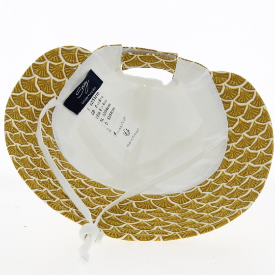 Casquette Fille Louison  Jugulaire Anti-UV Moutarde - Soway Casquette Fille Louison  Jugulaire Anti-UV Moutarde - Soway