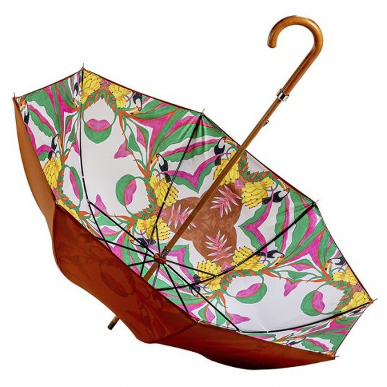Parapluie femme canne Doublé Coco Banana - Piganiol Parapluie femme canne Doublé Coco Banana - Piganiol