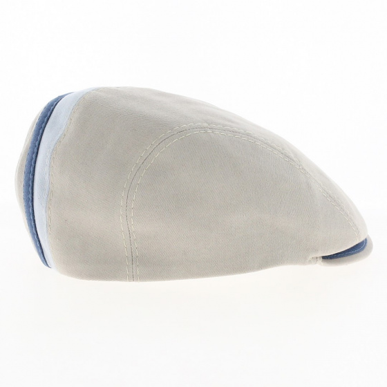 Casquette Plate Doma Denim Jean Coton Beige - Traclet Casquette Plate Doma Denim Jean Coton Beige - Traclet