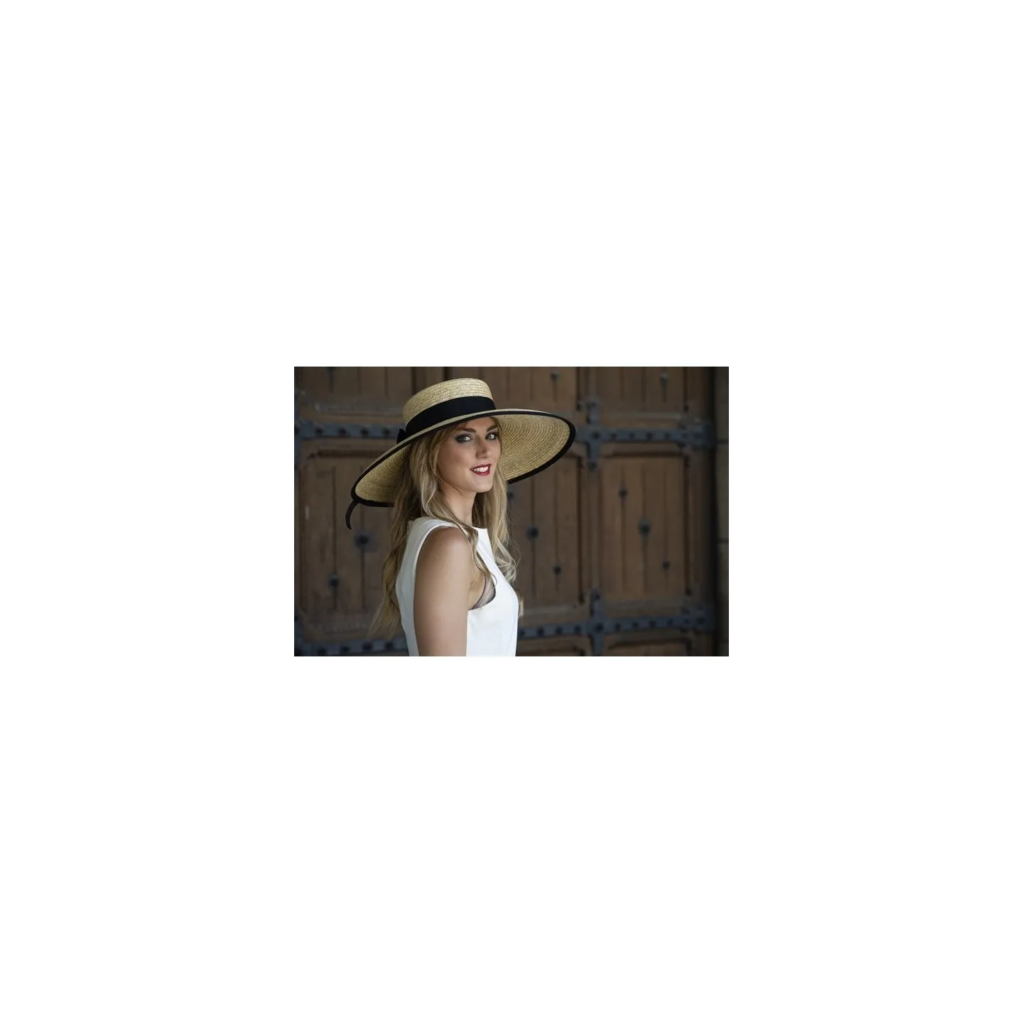 Capeline Carla Fond Plat Paille - Traclet