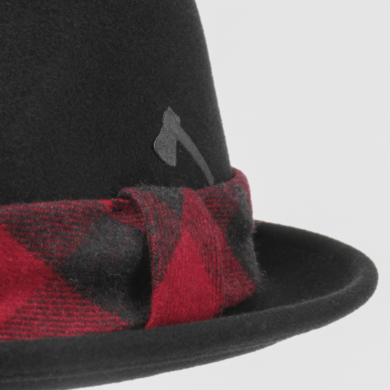 Chapeau Porkpie Bûcheron Feutre Laine Noir - Stetson