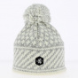 Bonnet Pompon Moisson - White Bonnet