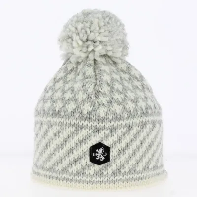 Bonnet Pompon Moisson - Blanc Bonnet