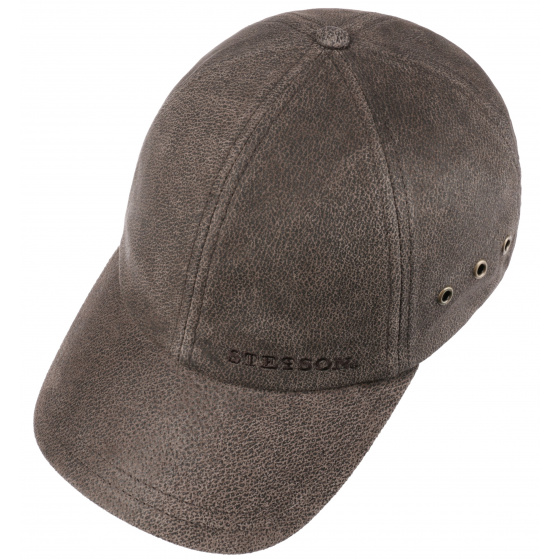 Casquette Baseball Cuir liberty Marron Stetson Casquette Baseball Cuir liberty Marron Stetson