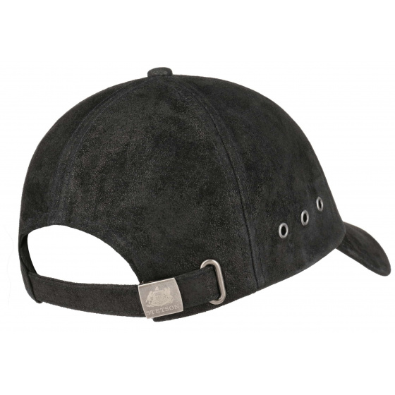 Casquette Baseball Joes Pigskin noire Stetson