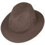 Brown Organic Cotton Virginia Traveller Hat - Stetson