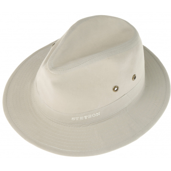 Virginia Organic Cotton Traveller Hat Beige UPF40+ -Stetson Virginia Organic Cotton Traveller Hat Beige UPF40+ -Stetson