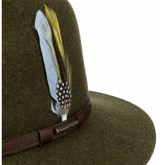 Khaki Newberg Vitafelt Traveler Hat - Stetson