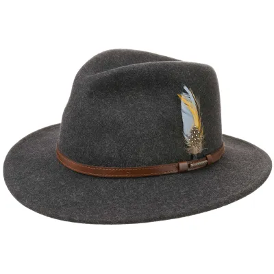 Traveller Hat Vitafelt Newberg Black Heather - Stetson