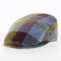 Relax Wool Patchwork Flat Cap Blue - City Sport