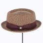 PorkPie Indian Wells Hat Bordeaux Paper - Traclet