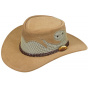 Rockhampton Traveler Hat Leather Sand - Jacaru