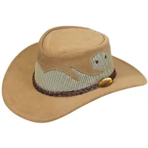 Chapeau Traveller Rockhampton Cuir Sand - Jacaru Reference : 17695| Chapellerie Traclet