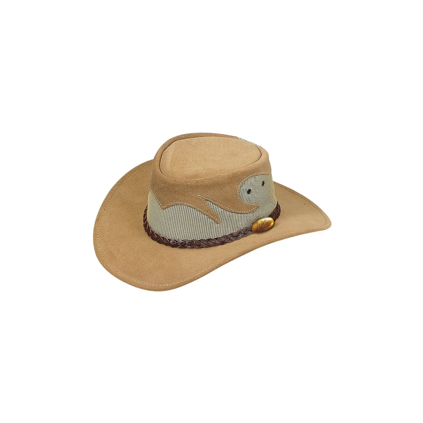 Chapeau Traveller Rockhampton Cuir Sand - Jacaru Reference : 17695| Chapellerie Traclet