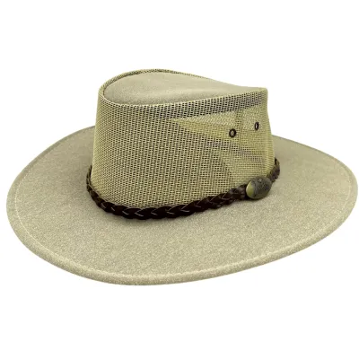 Traveller Suede Breezer Explorer Sand Hat - Jacaru