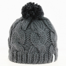 The Rosa Gray Beanie - Coal