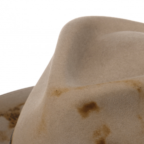 Stetson Outdoor Beige Fur Felt Fedora Hat