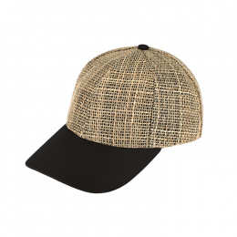 Casquette Baseball Paille avec visière coton - Traclet