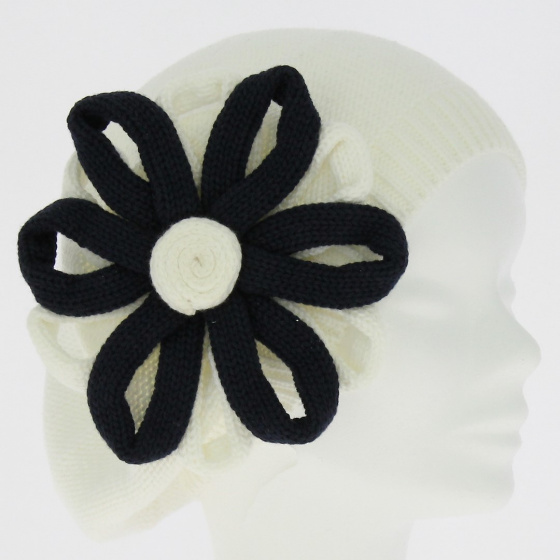 Irma white cotton beret - BeBeret