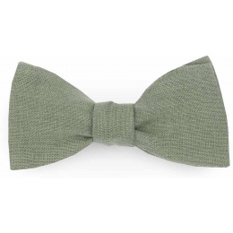 Sage Green Linen Bow Tie - Le Coq En Pap