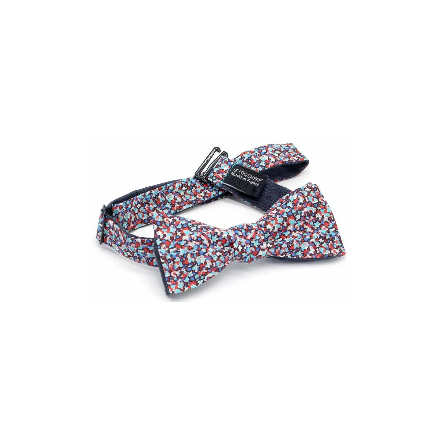 Floral Liberty Reversible Bow Tie - Le Coq En Pap Reference: 17715| Chapellerie Traclet