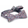 Floral Liberty Reversible Bow Tie - Le Coq En Pap Reference: 17715| Chapellerie Traclet