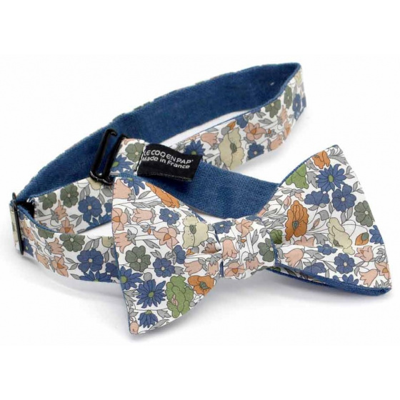 Reversible Poppy Floral Bow Tie - Le Coq En Pap