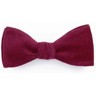 Bordeaux Velvet Bow Tie - Le Coq En Pap