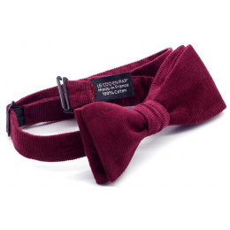 Bordeaux Velvet Bow Tie - Le Coq En Pap