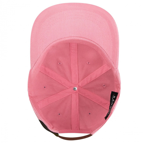 Casquette Washed Baseball Coton Rose - Kangol