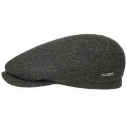 Belfast Castle Wool Green Black Mottled Cap - Stetson