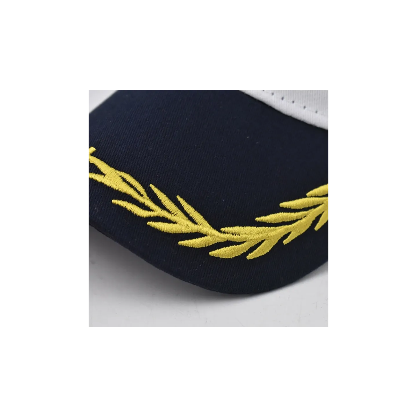 visiere casquette Baseball Capitaine Coton Blanc - Traclet