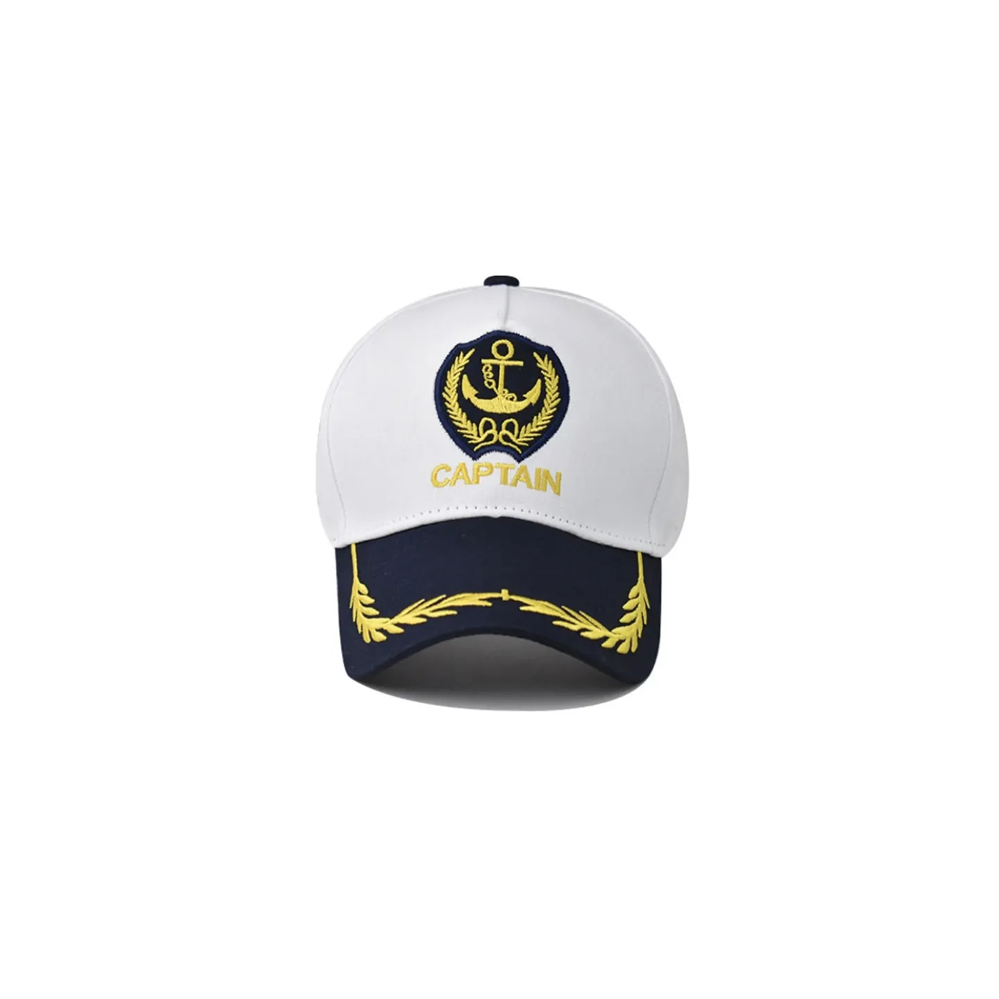 Casquette Baseball Capitaine Coton Blanc - Traclet