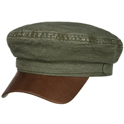 Casquette Marin Peabody  Coton & Lin Olive - Stetson