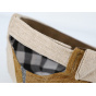 Docker Beanie Patchwork Cotton & Linen orange - Traclet