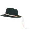 Chapeau Fedora Feutre Laine Noir Imperméable - Traclet