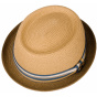 Stetson Scriba Toyo Porkpie Hat - Beige & Taupe
