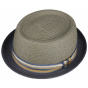 Porkpie Scriba Toyo Grey & Navy Hat - Stetson