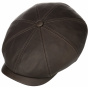 Brown Leather Hatteras Deery Cap - Stetson