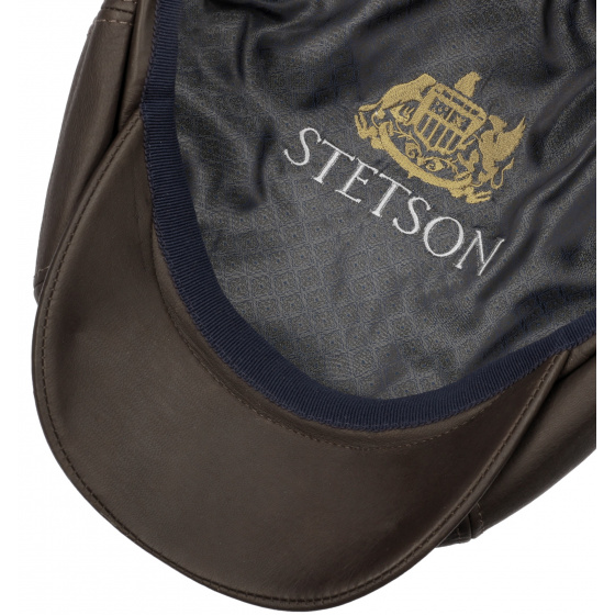 Casquette Hatteras Deery Cuir Marron - Stetson Casquette Hatteras Deery Cuir Marron - Stetson