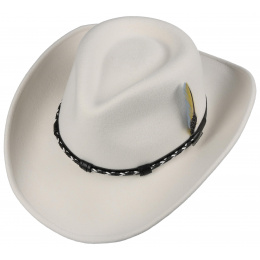 Chapeau AMASA Vitafelt Blanc - Madonna - Stetston
