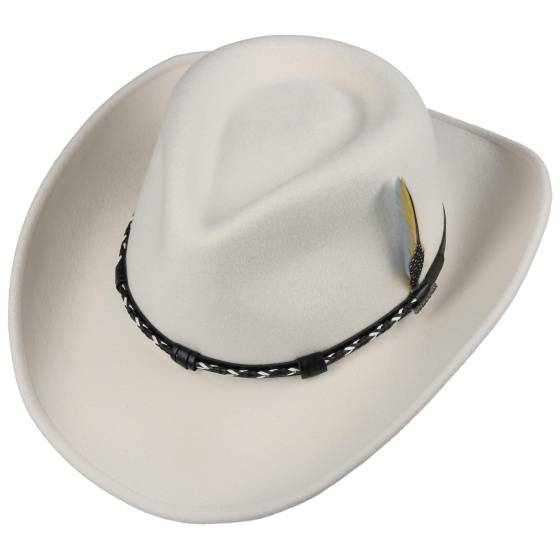 White AMASA Vitafelt Hat - Madonna - Stetson White AMASA Vitafelt Hat - Madonna - Stetson