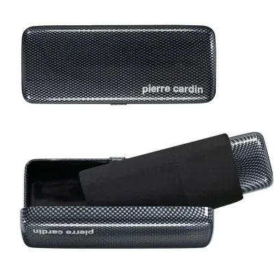 Mini Black & Charcoal Umbrella - Pierre Cardin   Reference: 17756| Chapellerie Traclet