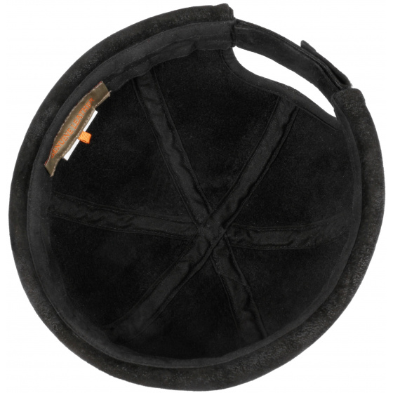 Bonnet Docker Cuir Noir - Stetson