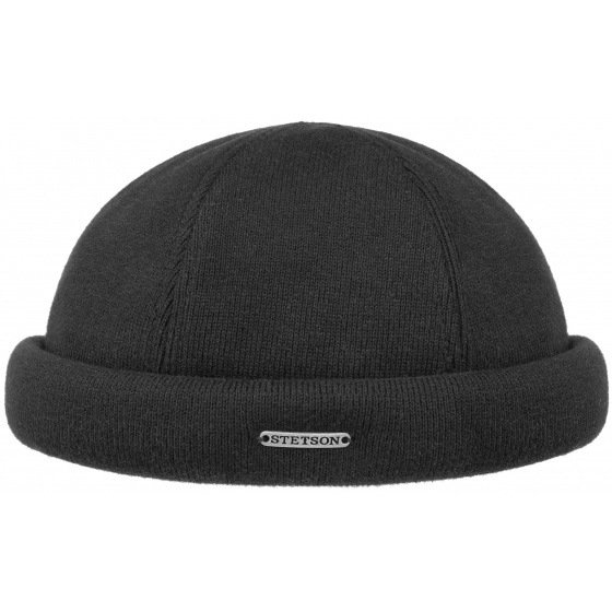 Bonnet - Stetson Docker Beanie Wool/Cashmere (noir)