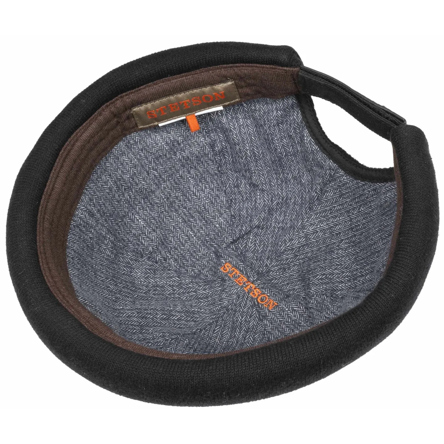 Bonnet Docker Liner Coton Noir - Stetson Reference : 7615 | Chapellerie Traclet