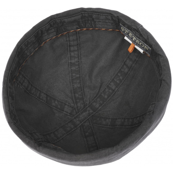 Bonnet Docker Délavé Coton Biologique Noir - Stetson Bonnet Docker Délavé Coton Biologique Noir - Stetson