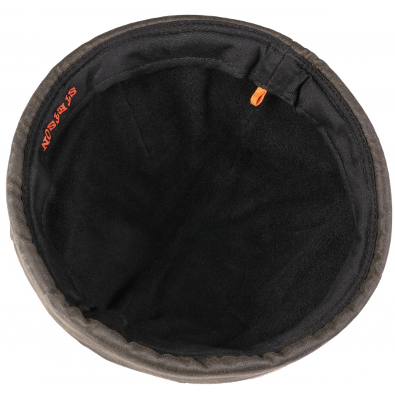 Bonnet Docker Hiver Coton Vieilli Marron UPF 40+ - Stetson